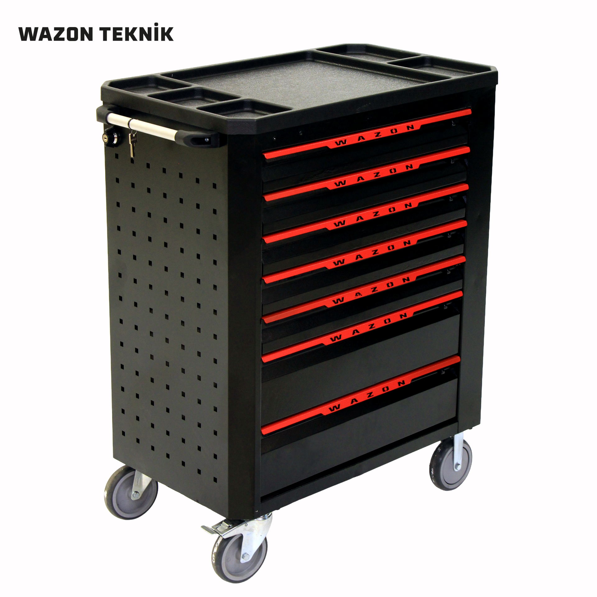 WAZON Takım Arabası (7 Çekmeceli) Siyah 71016