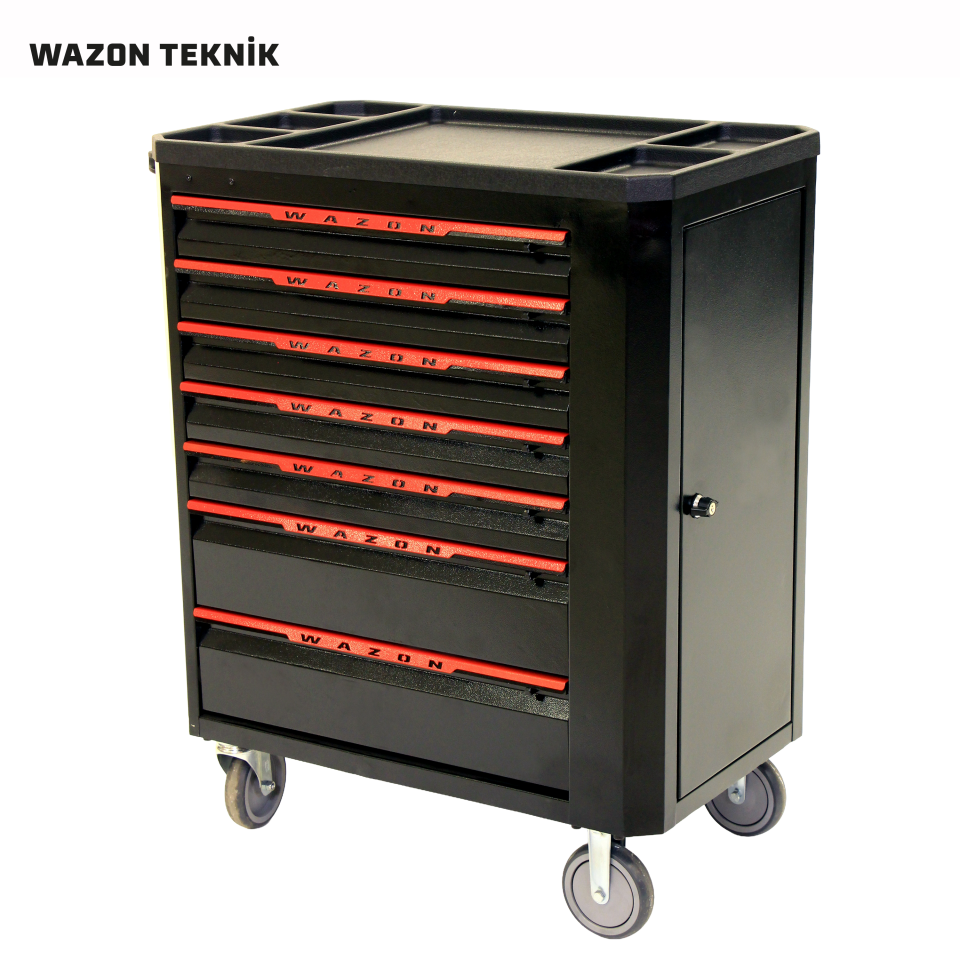 WAZON Takım Arabası (7 Çekmeceli) Siyah 71016