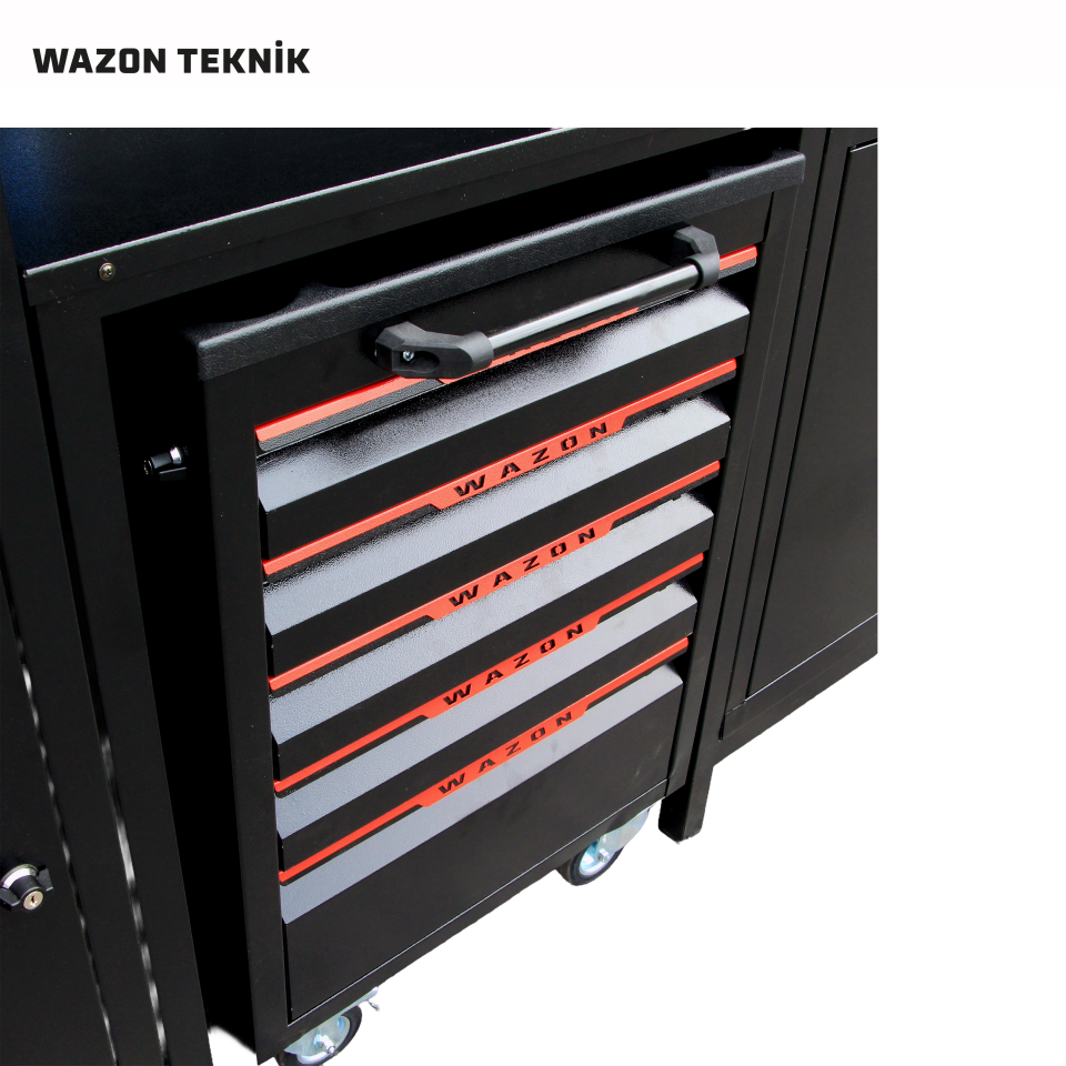 WAZON Çalışma Masası 4 Metre Siyah 71012