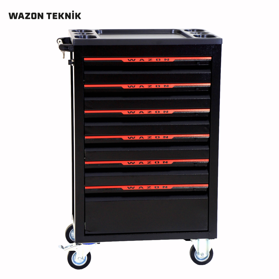 WAZON Takım Arabası (6 Çekmeceli) Siyah 71006