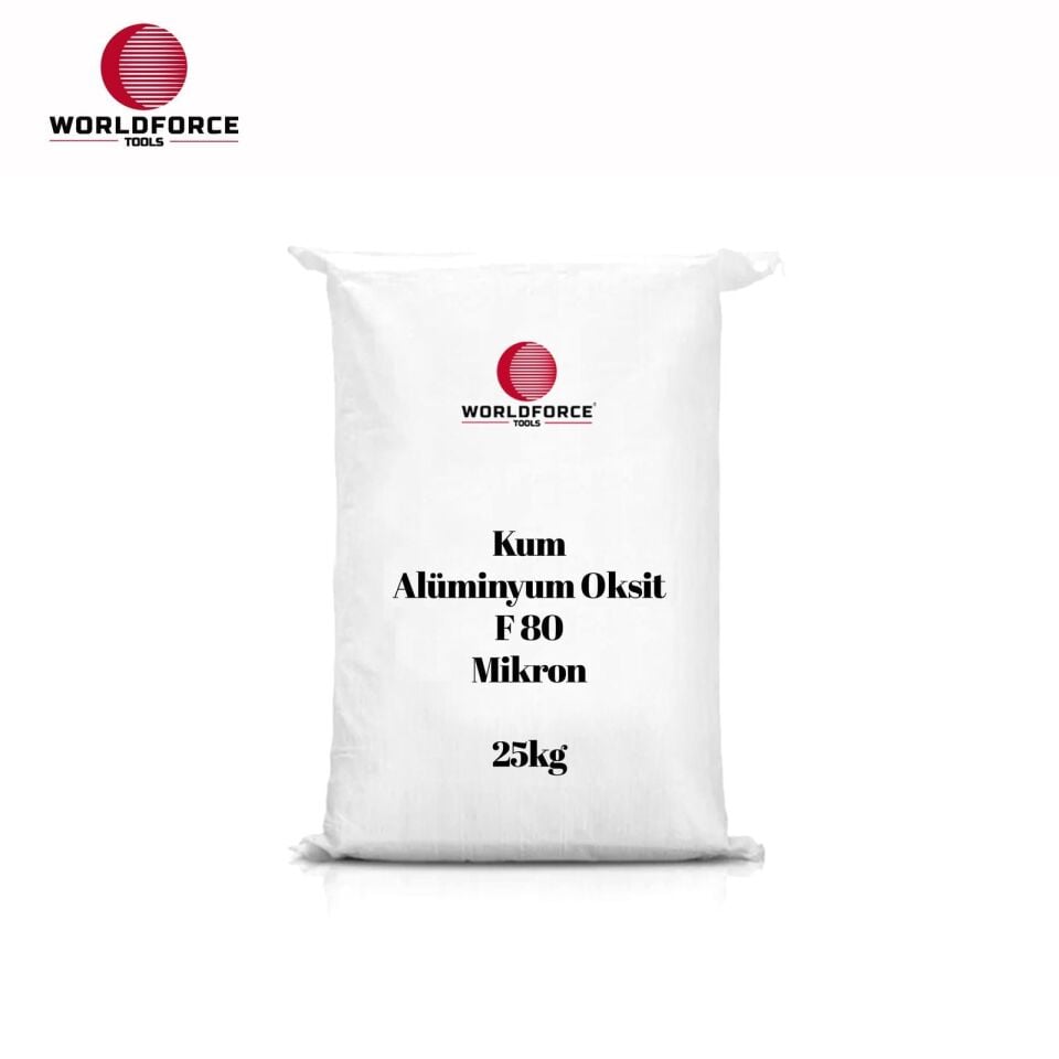 WORLDFORCE Kum Alüminyum Oksit 25 KG (F80 Mikron) 11600