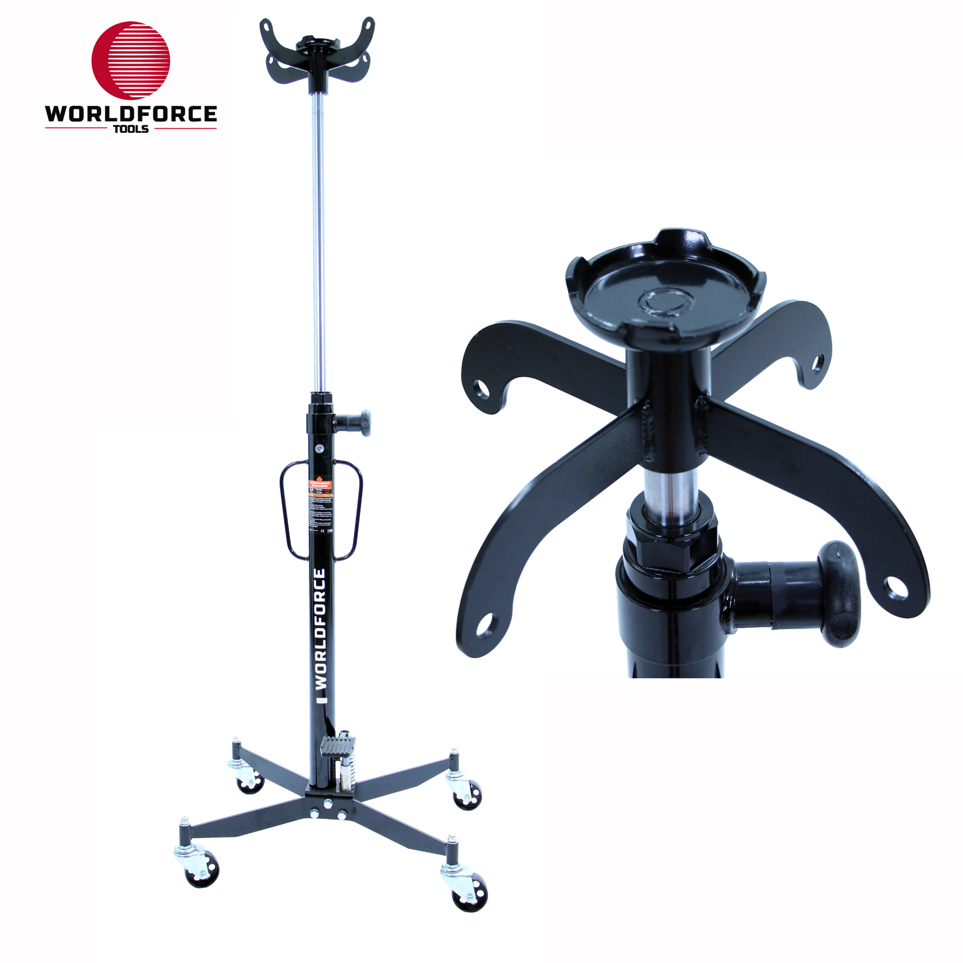 WORLDFORCE Dikey Şanzıman Krikosu Hidrolik 0.9 Ton Çift Piston 11585