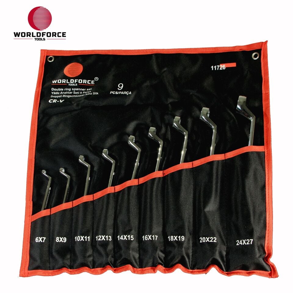 WORLDFORCE Yıldız Anahtar Seti 9 Parça (6x7-24x27mm) 11726