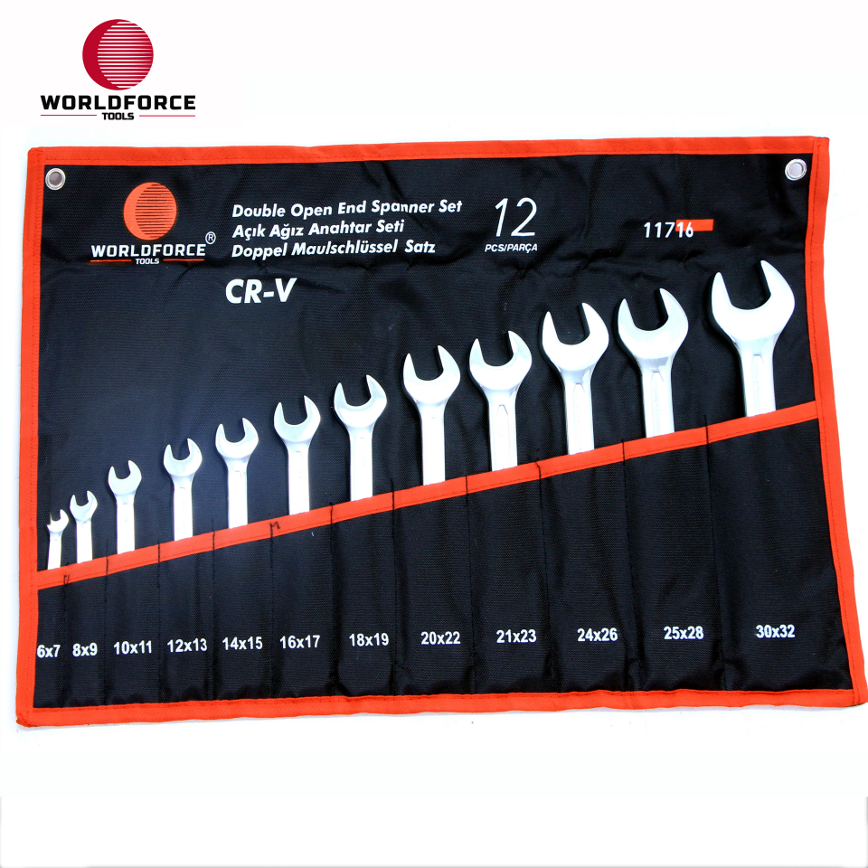 WORLDFORCE Açık Ağız Anahtar Seti 12 Parça (6x7-30x32mm) 11716