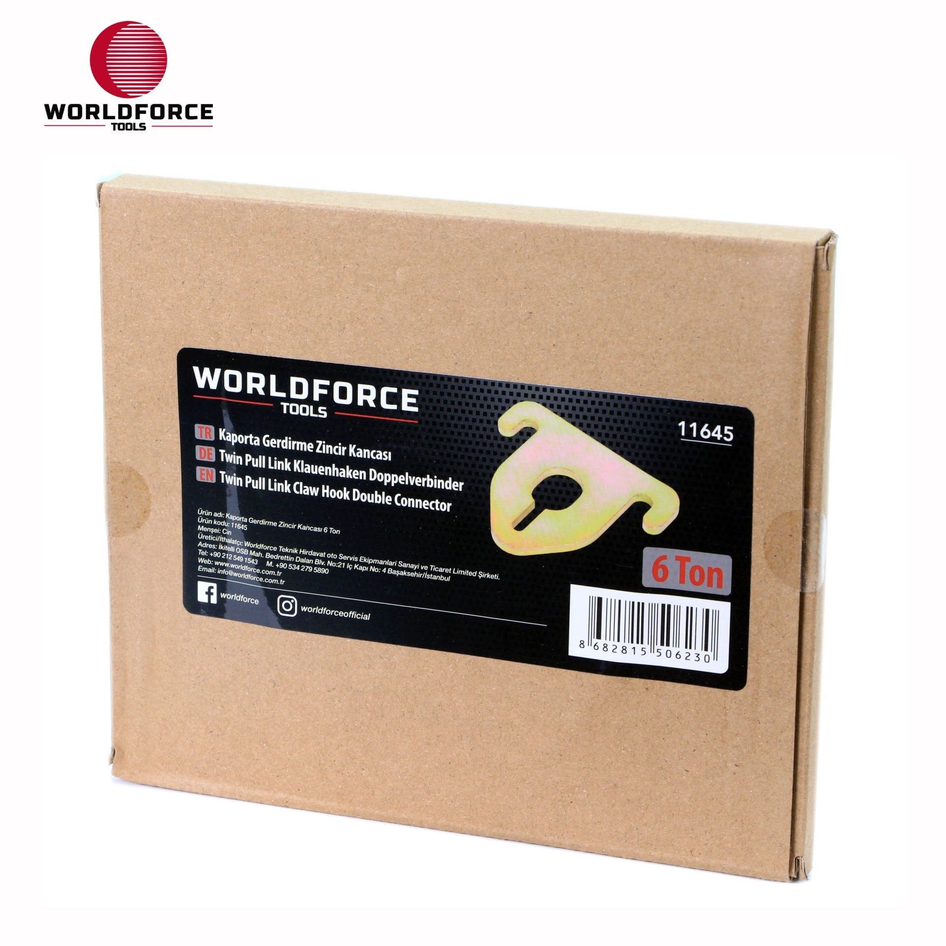 WORLDFORCE Kaporta Gerdirme Zincir Kancası 6 Ton 11645