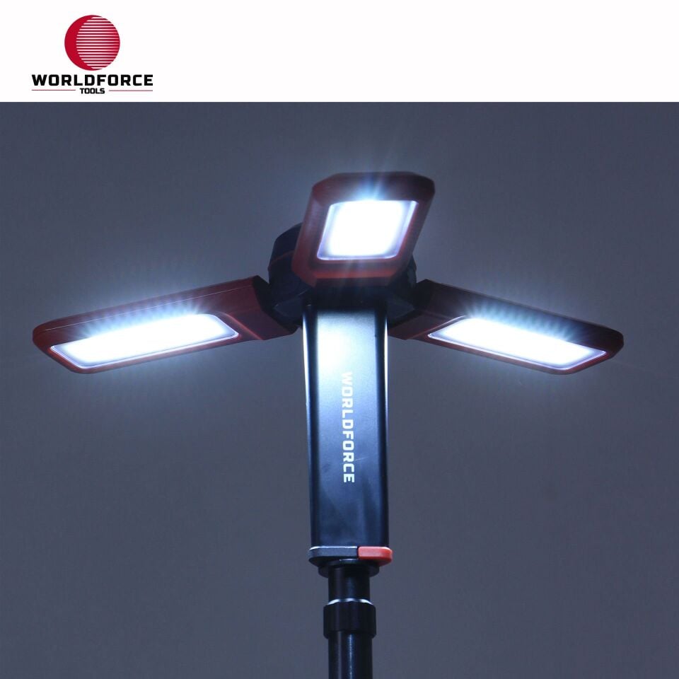 WORLDFORCE Güneş Panelli Şarjlı Lamba SMD Ledli 1200 Lm (2600 mAh) 11630