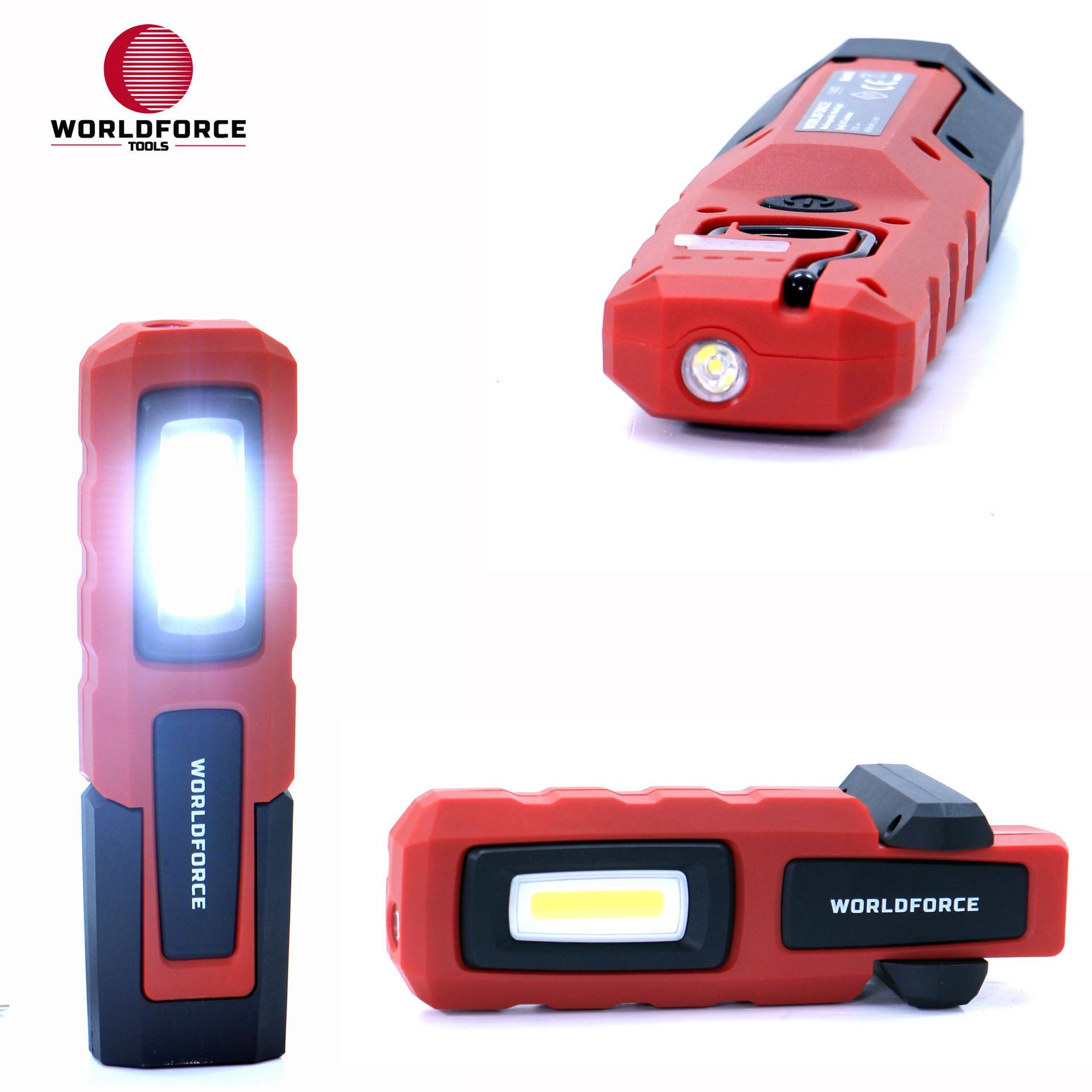 WORLDFORCE Şarjlı El Lambası COB Ledli 600 Lm (4000 mAh) 11622