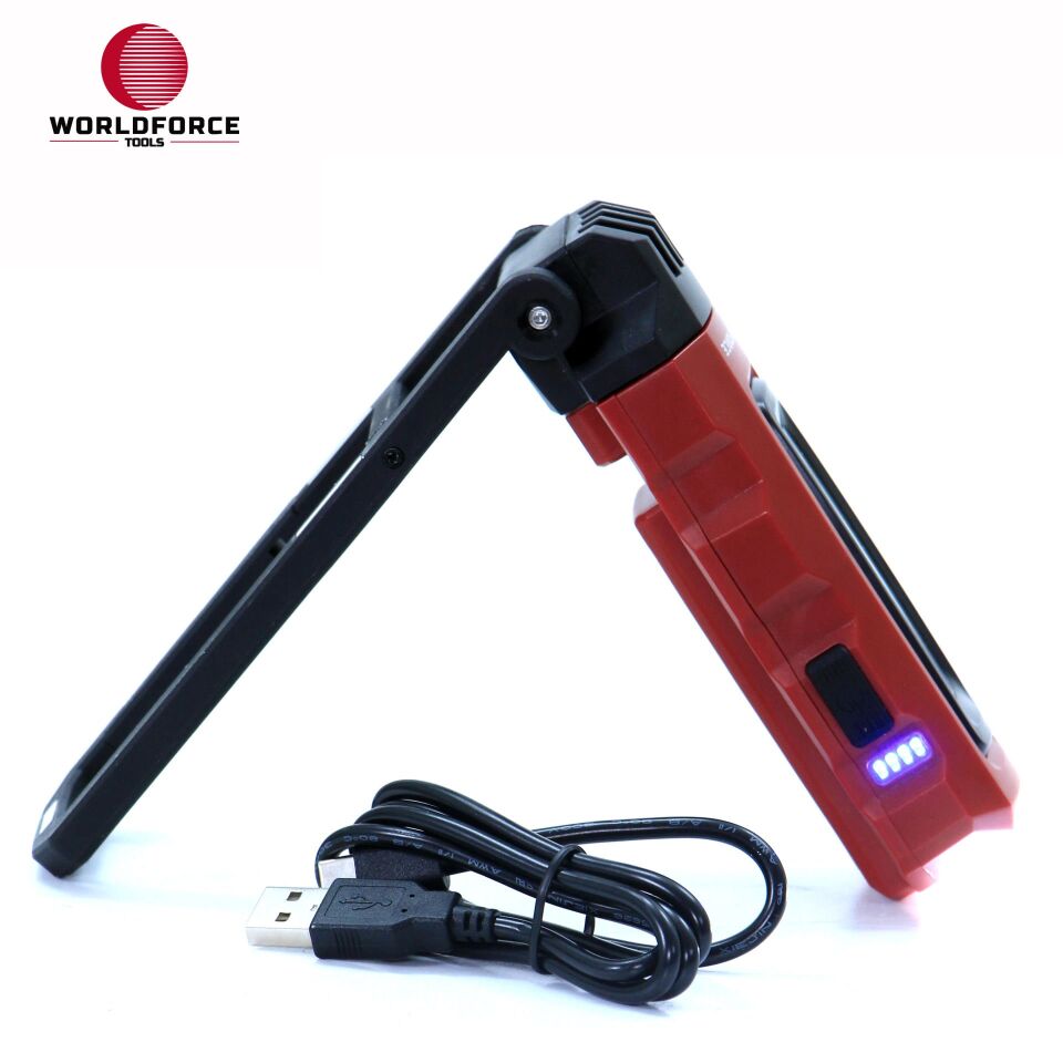WORLDFORCE Katlanır Şarjlı El Lambası COB Ledli 800 Lm (2600 mAh) 11621