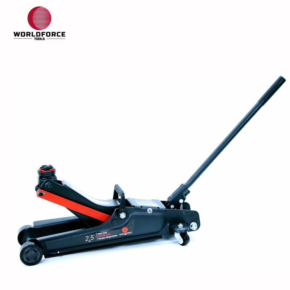 WORLDFORCE Hidrolik Kriko 2.5 Ton Düşük Profil (Uzun Şase) 11588