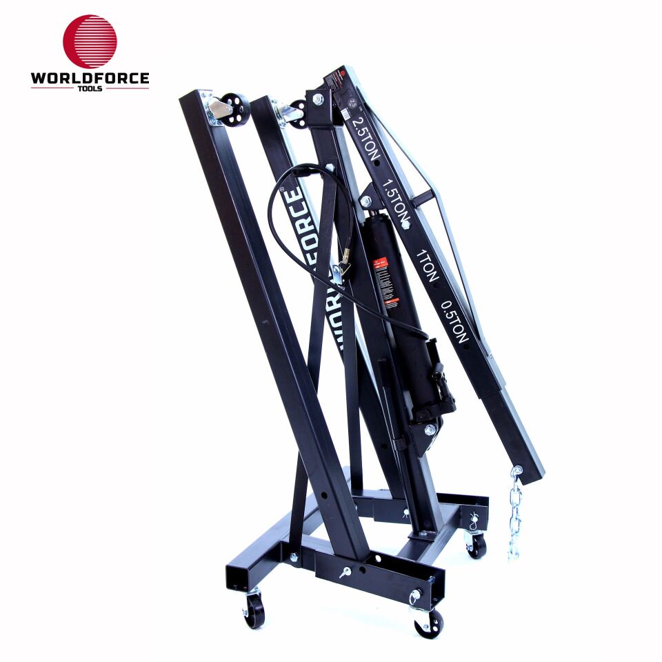 WORLDFORCE Hidrolik Vinç Katlanır 2.5 Ton (Havalı) 11581