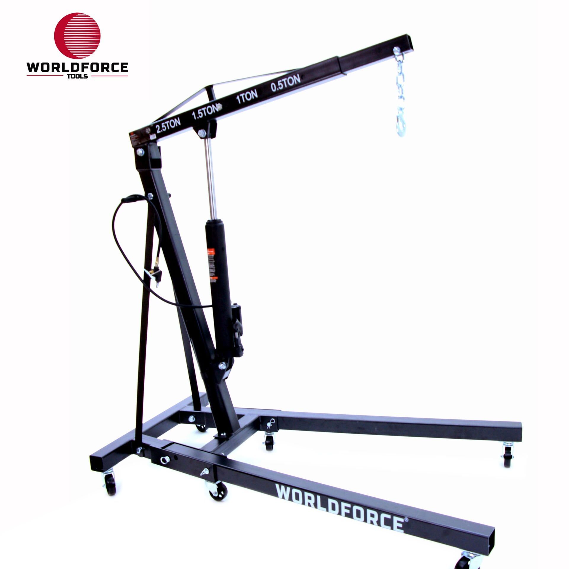 WORLDFORCE Hidrolik Vinç Katlanır 2.5 Ton (Havalı) 11581