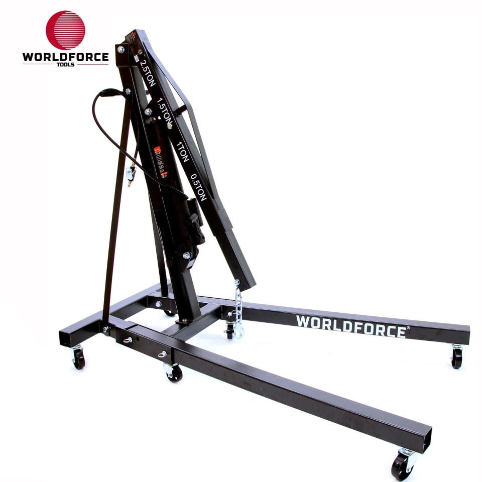 WORLDFORCE Hidrolik Vinç Katlanır 2.5 Ton (Havalı) 11581