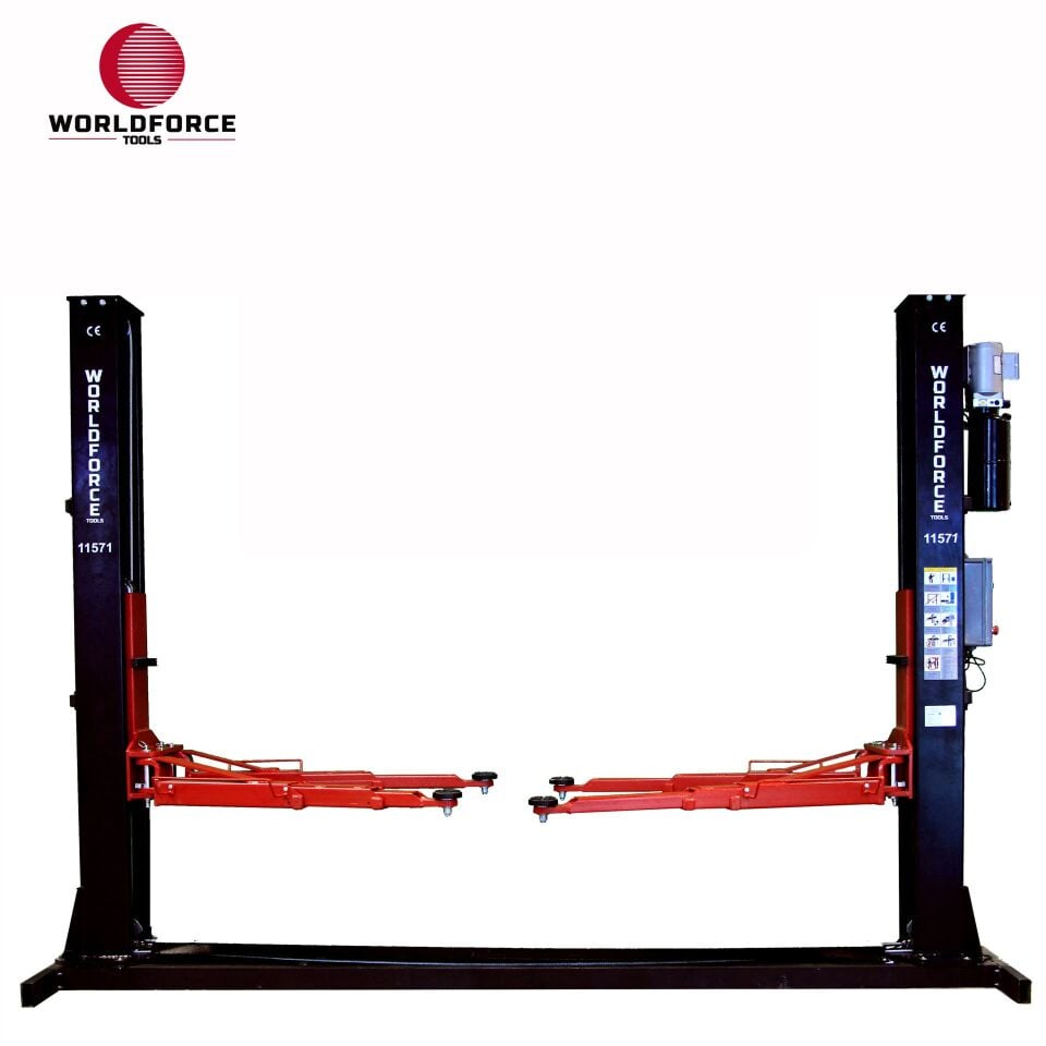 WORLDFORCE Hidrolik Lift İki Sütunlu 5.5 Ton 380/220V Tam Otomatik 11571
