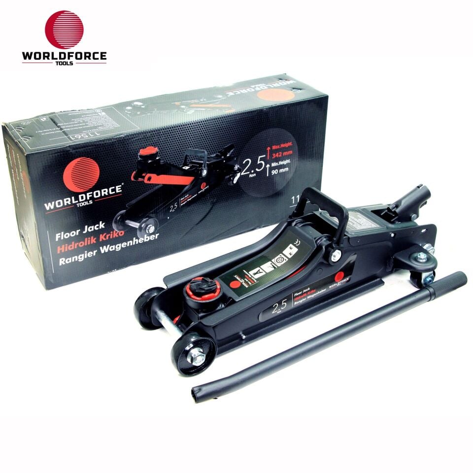 WORLDFORCE Hidrolik Kriko 2.5 Ton Düşük Profil 11561