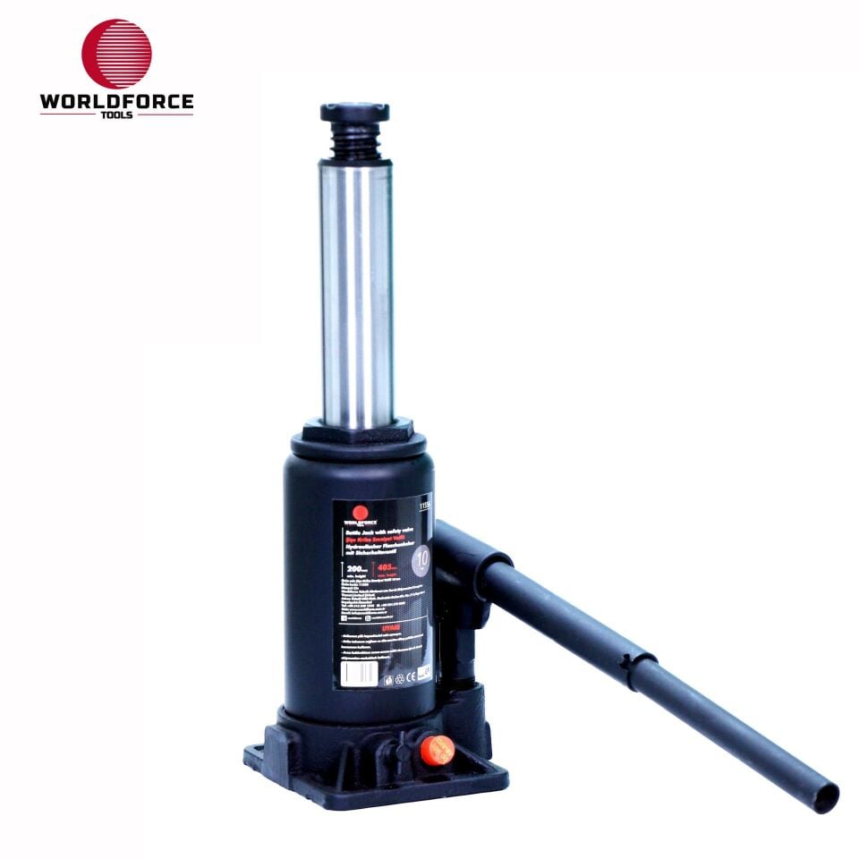 WORLDFORCE Hidrolik Şişe Kriko 10 Ton 200-405mm 11556