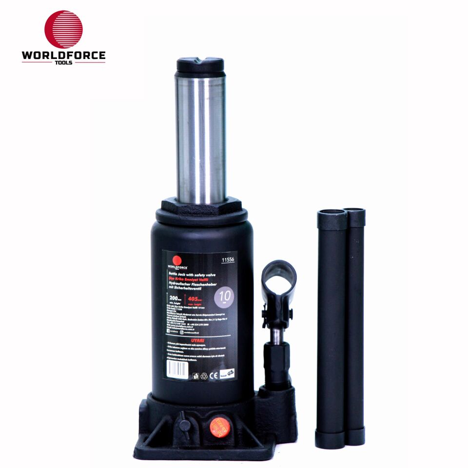 WORLDFORCE Hidrolik Şişe Kriko 10 Ton 200-405mm 11556