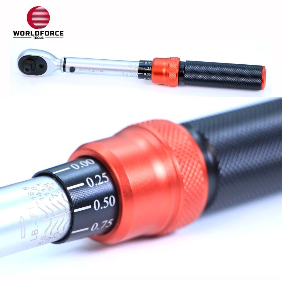 WORLDFORCE Tork Anahtar 1/4'' Dr. 5-25N/M 11480