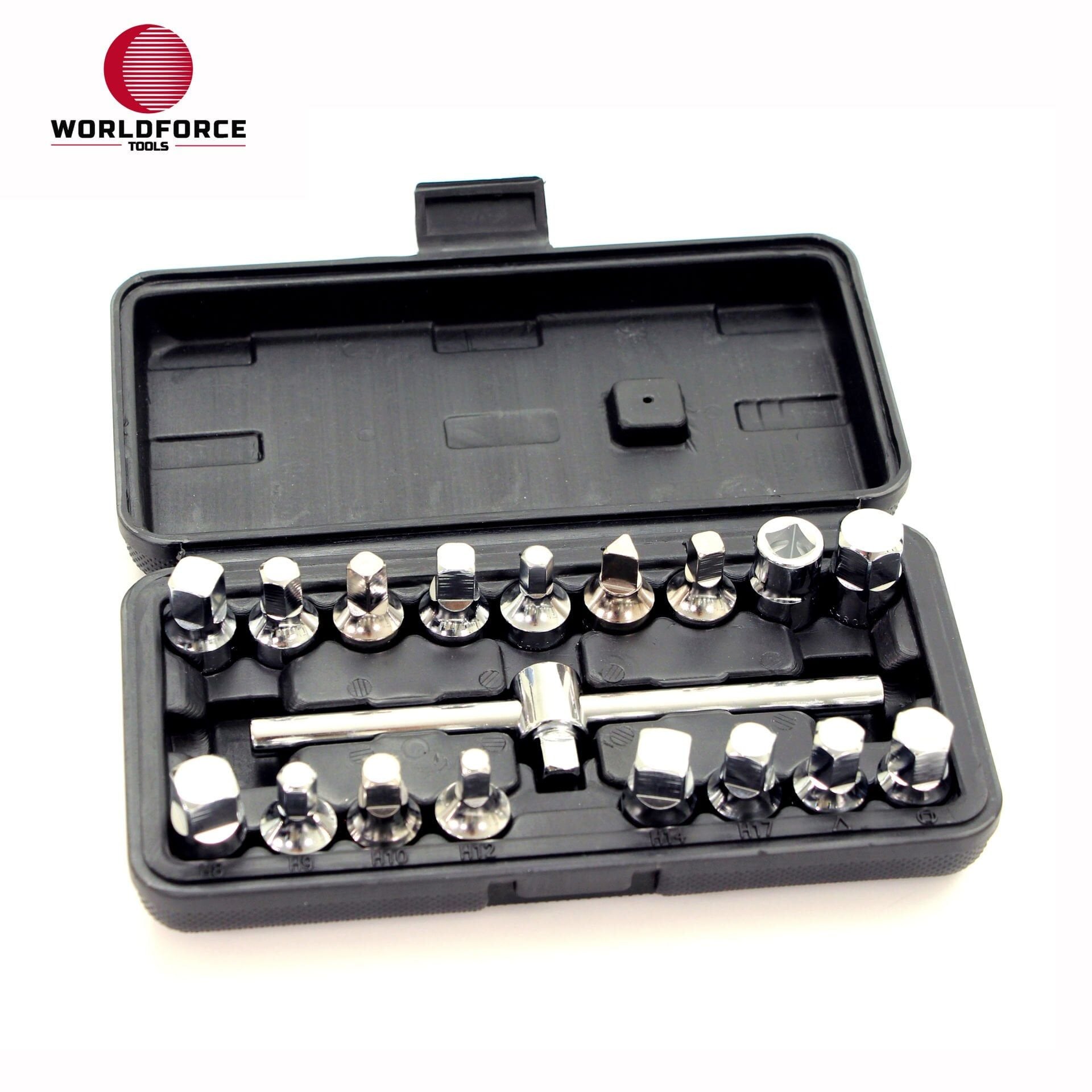 WORLDFORCE Karter Tapa Anahtar Seti 18 Parça 3/8'' 11374