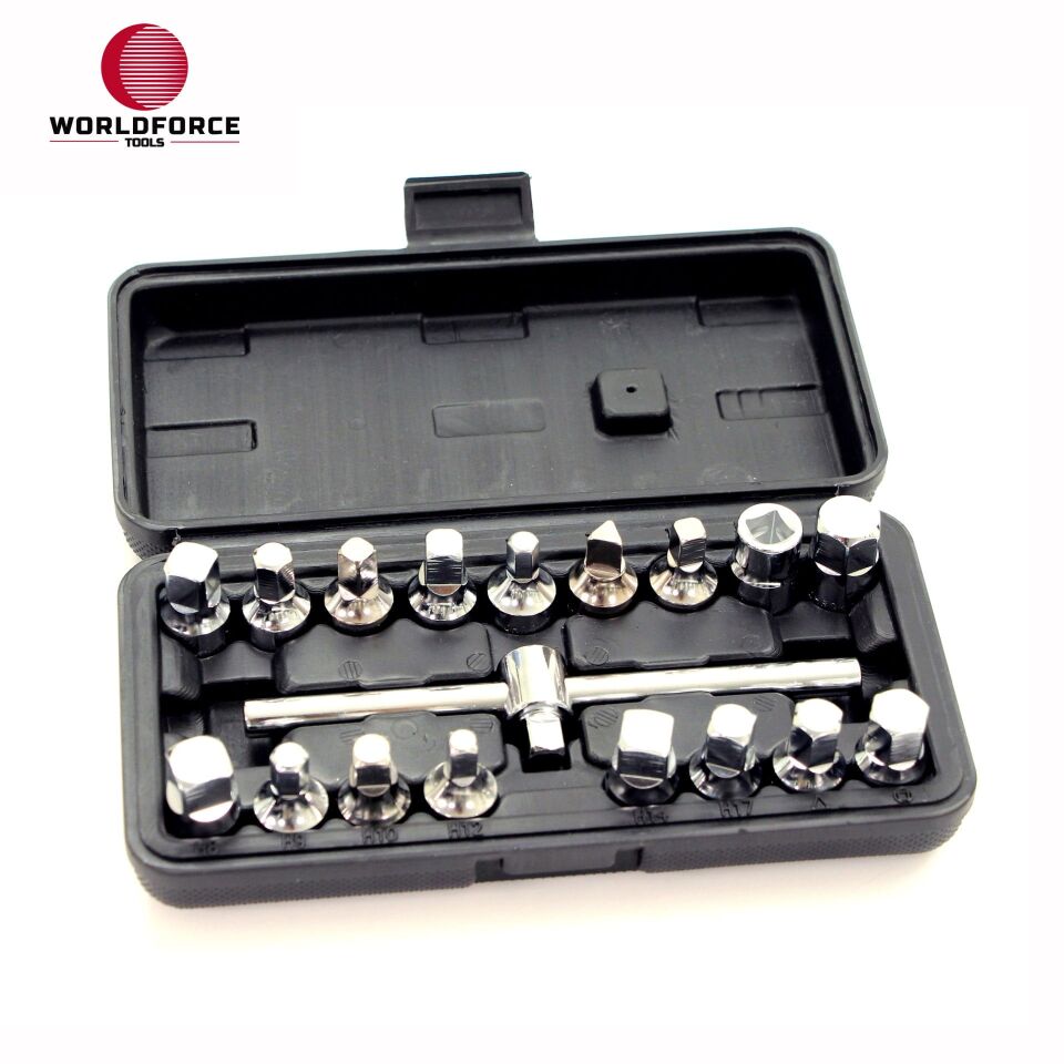 WORLDFORCE Karter Tapa Anahtar Seti 18 Parça 3/8'' 11374