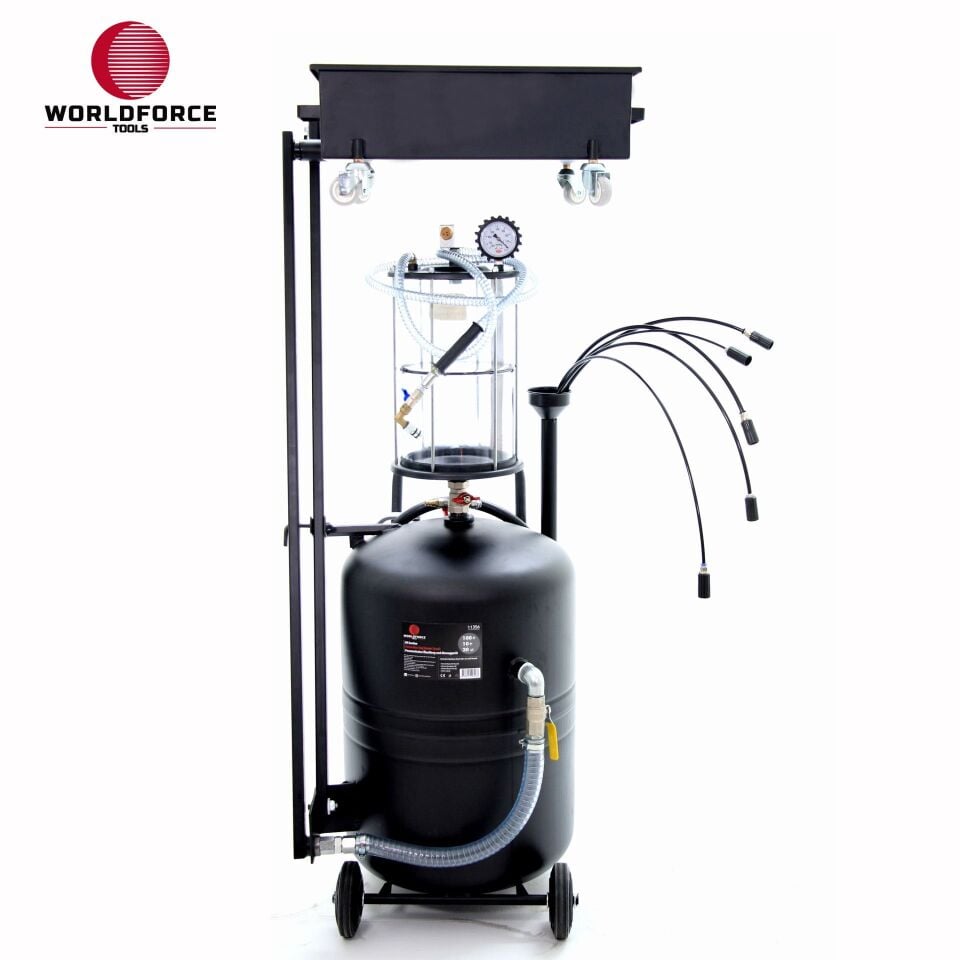 WORLDFORCE Karterden Yağ Emme Tavalı 100+10+20 LT Fanuslu 11356
