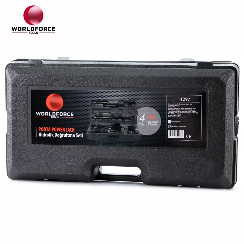 WORLDFORCE Hidrolik Doğrultma Seti 4 Ton 11097