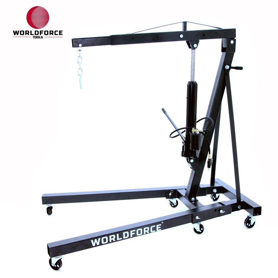 WORLDFORCE Hidrolik Vinç Katlanır 1.5 Ton (Havalı) 11458