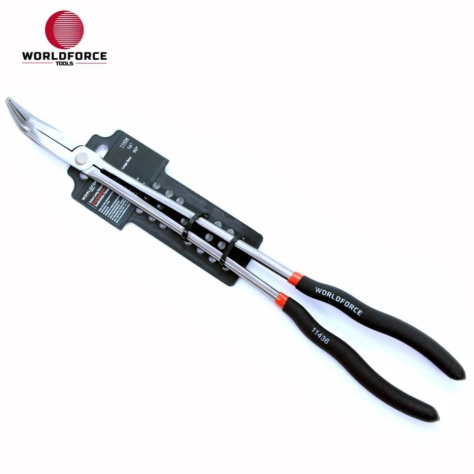 WORLDFORCE Uzun Kargaburun Pense 16'' Kavisli 90° 11436