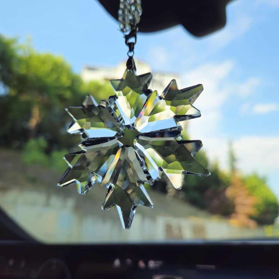 SWARON Kristal Araba Dikiz Aynası Süsü E-Style