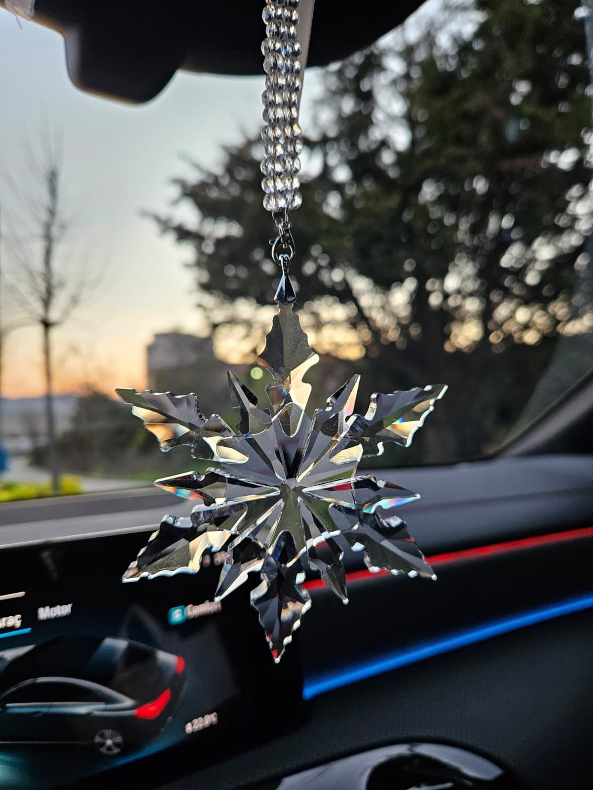 SWARON Kristal Araba Dikiz Aynası Süsü F-Style