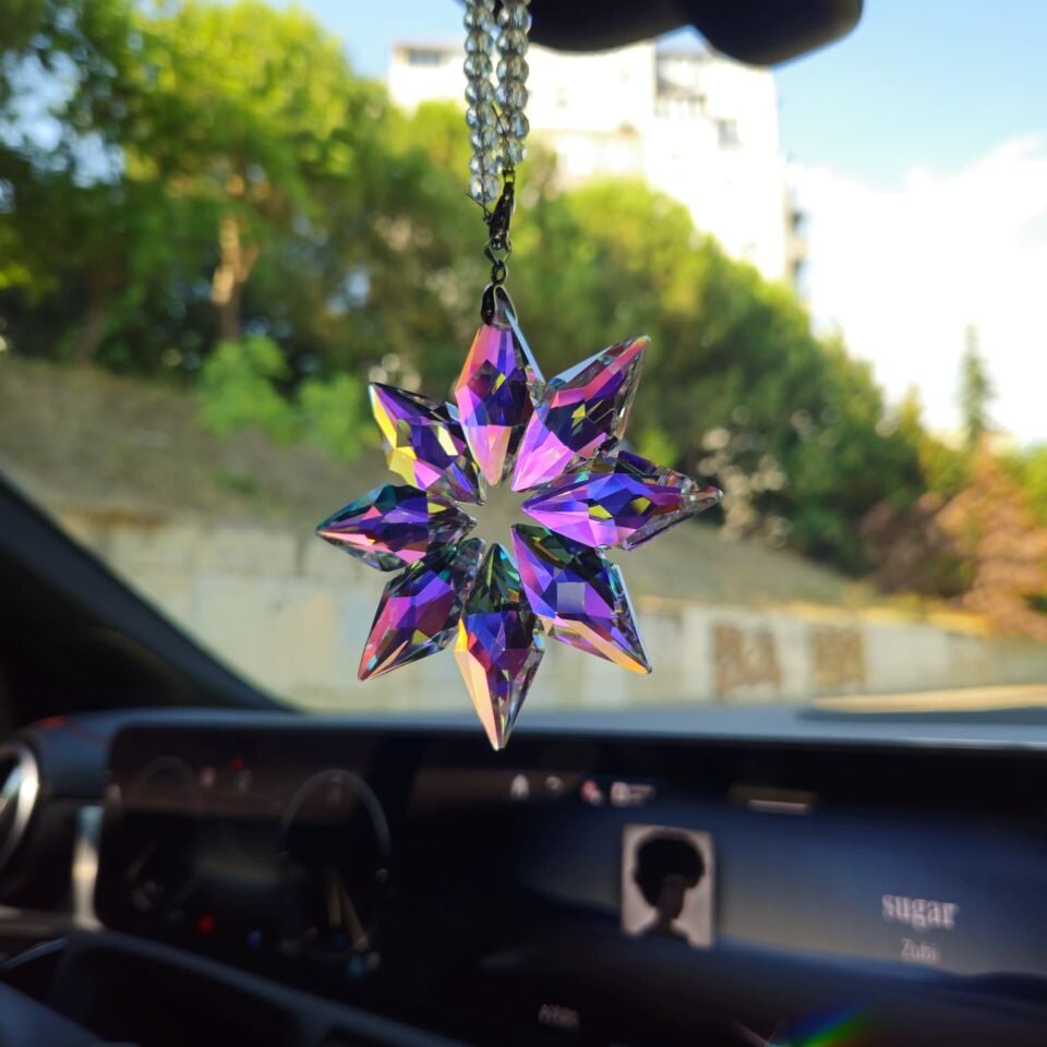 SWARON Kristal Araba Dikiz Aynası Süsü J-Style