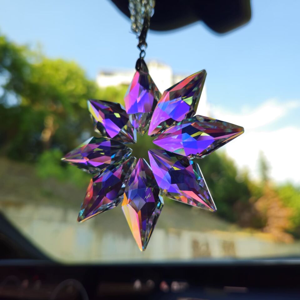 SWARON Kristal Araba Dikiz Aynası Süsü J-Style