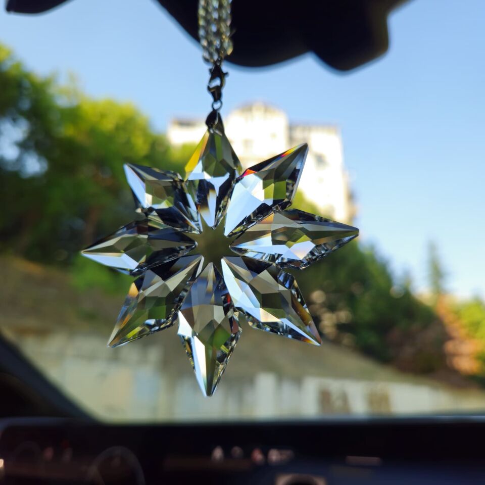 SWARON Kristal Araba Dikiz Aynası Süsü K-Style