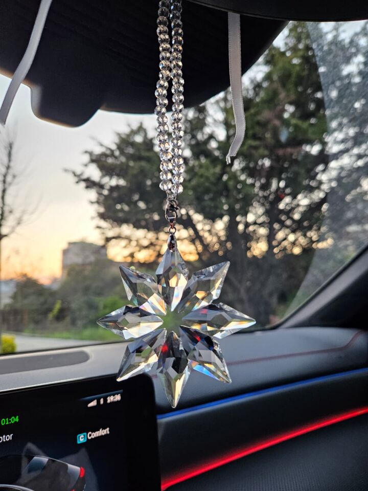 SWARON Kristal Araba Dikiz Aynası Süsü K-Style