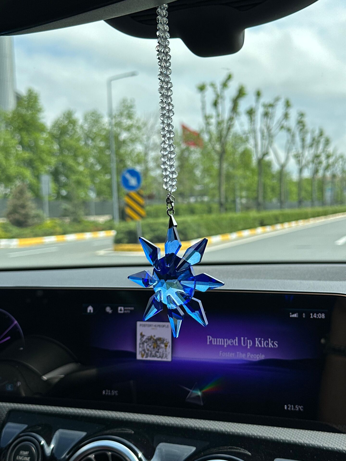 SWARON Kristal Araba Dikiz Aynası Süsü L-Style