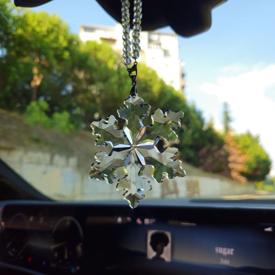 SWARON Kristal Araba Dikiz Aynası Süsü S-Style