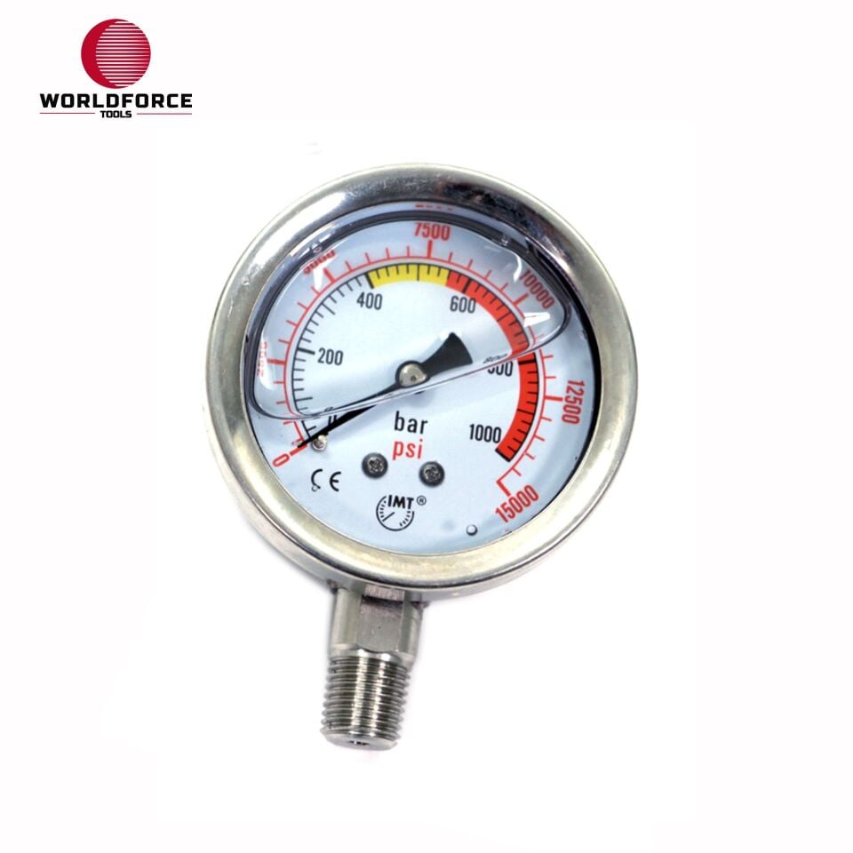 WORLDFORCE Hidrolik Manometre 1000 bar 1/4'' NPT 11244