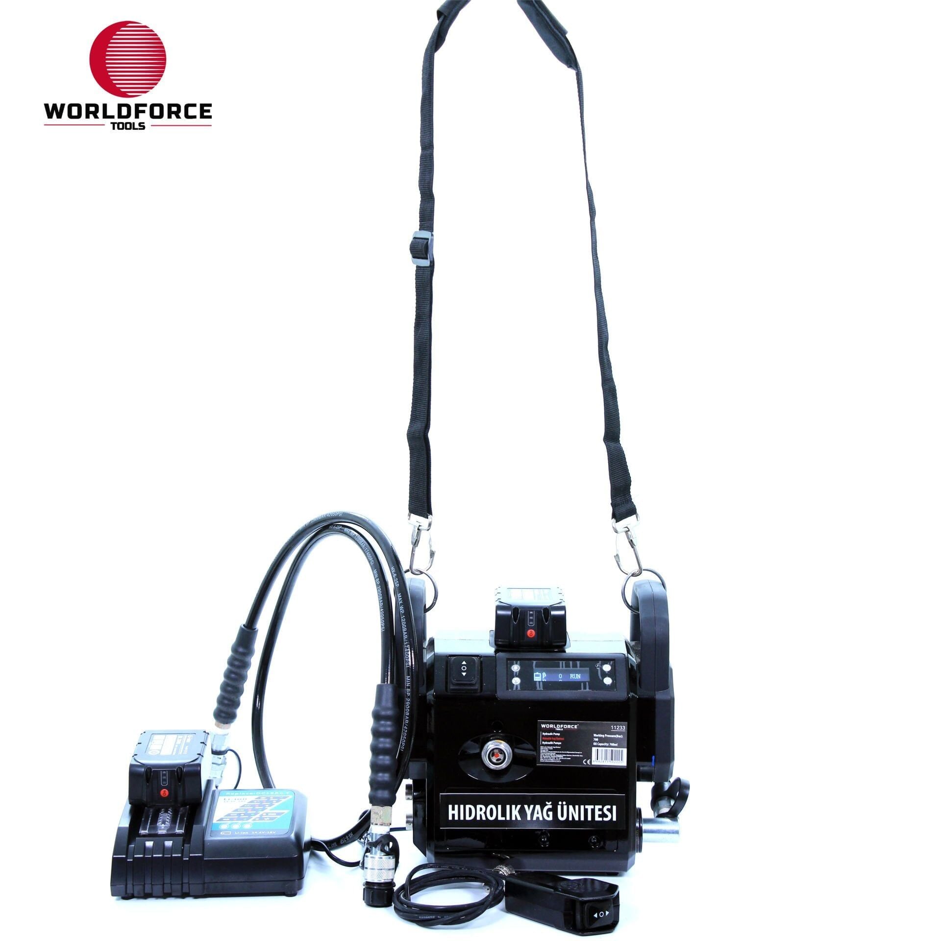 WORLDFORCE Hidrolik Yağ Ünitesi 700 bar Şarjlı 11233