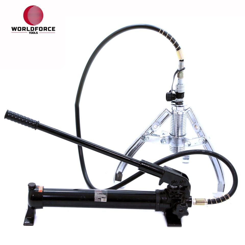 WORLDFORCE Hidrolik Üç Ayaklı Pompa 10 Ton 250mm (700 bar) 11203