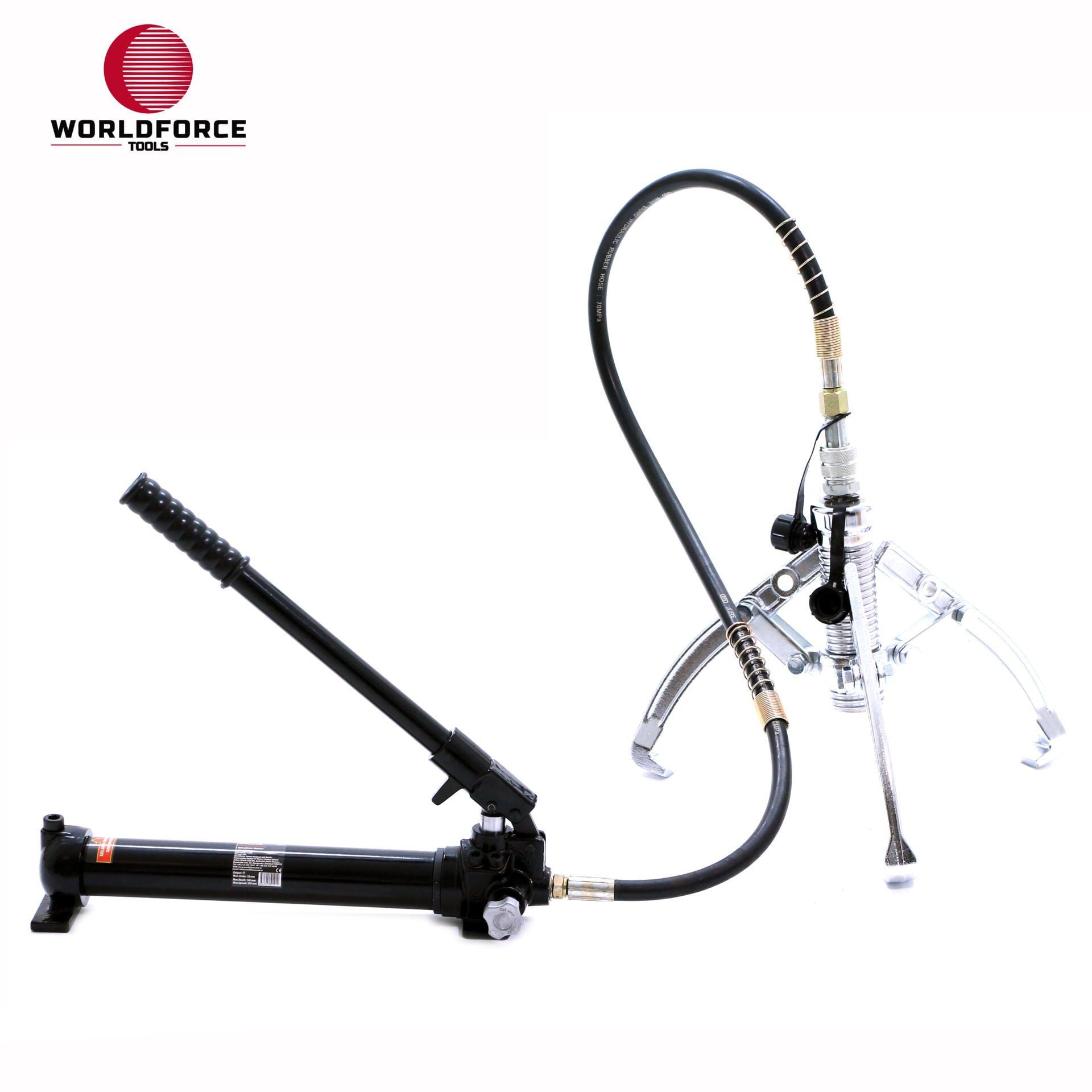 WORLDFORCE Hidrolik Üç Ayaklı Pompa 5 Ton 200mm (700 bar) 11202