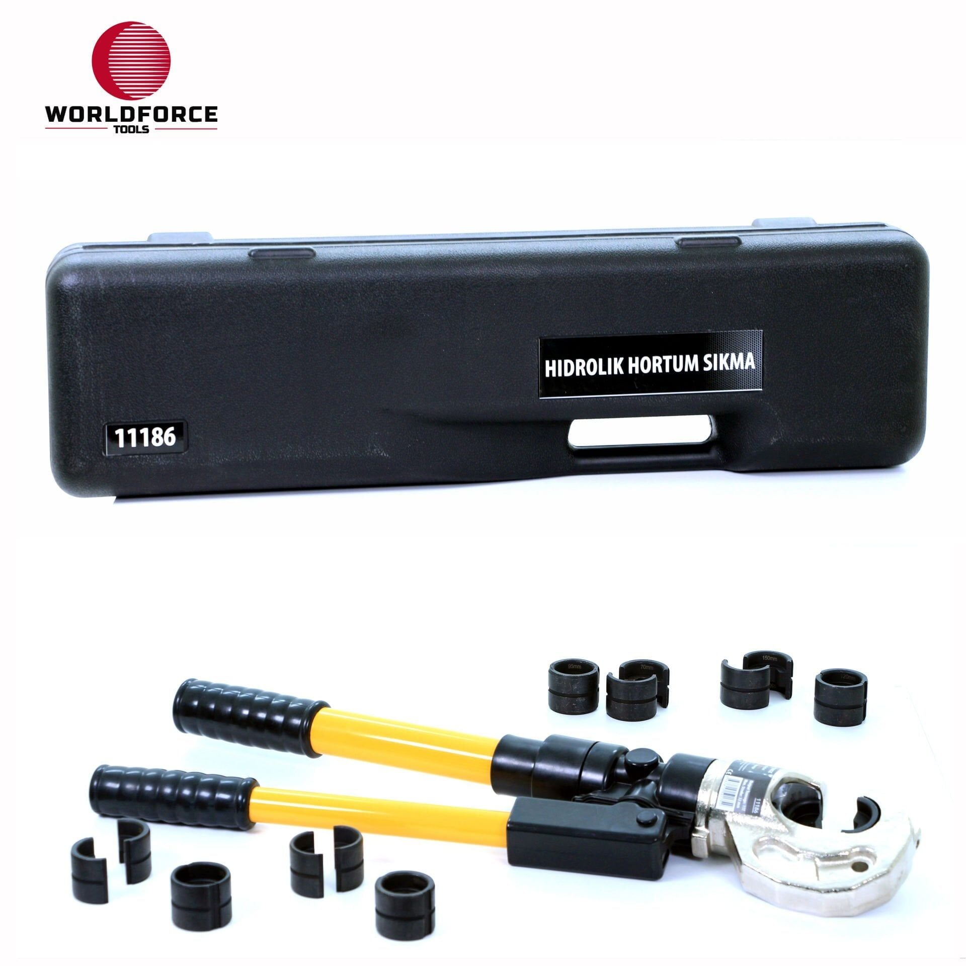 WORLDFORCE Hidrolik Hortum Sıkma 11 Ton 32mm 11186