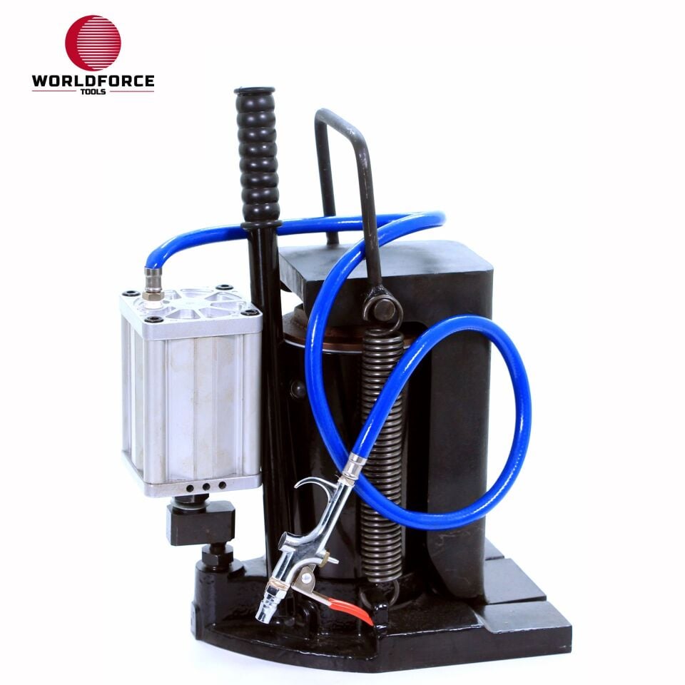 WORLDFORCE Hidrolik Tırnaklı Kriko 20 Ton 130mm (Havalı) 11182