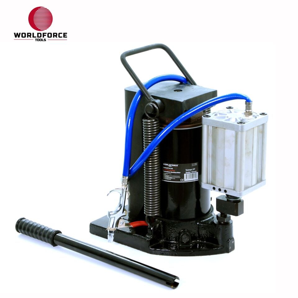 WORLDFORCE Hidrolik Tırnaklı Kriko 20 Ton 130mm (Havalı) 11182