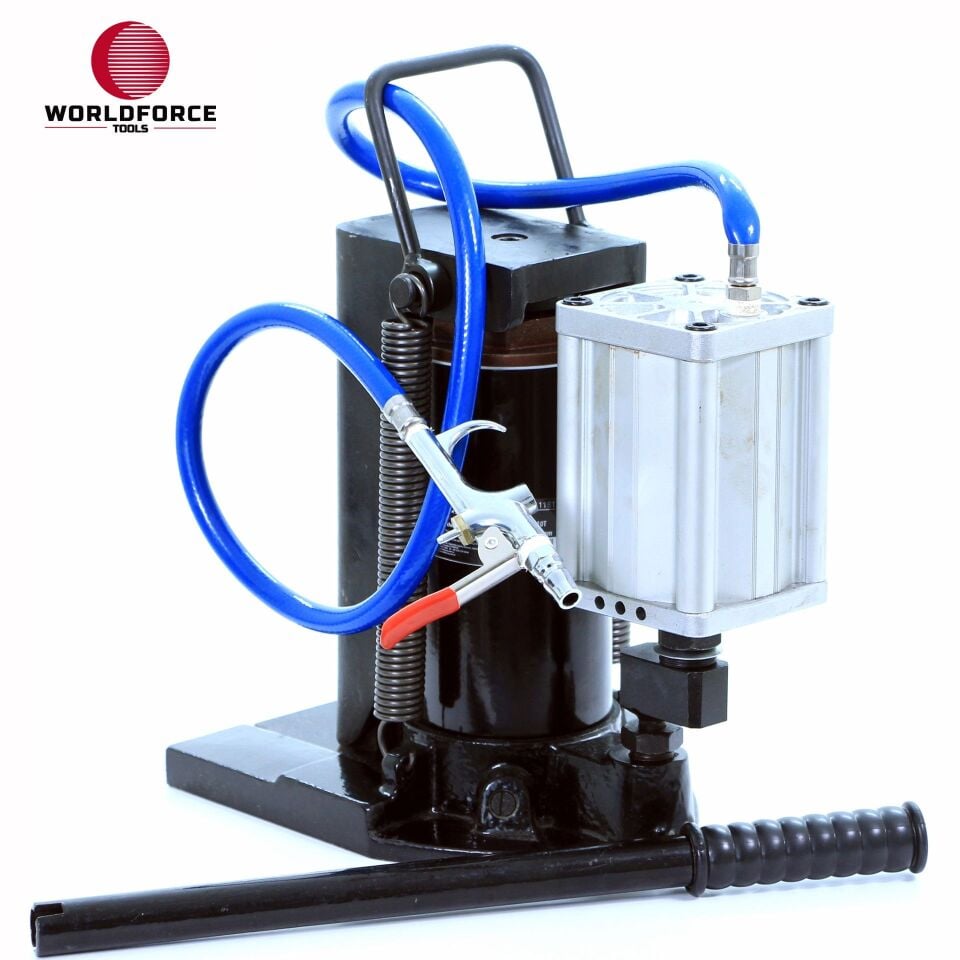 WORLDFORCE Hidrolik Tırnaklı Kriko 10 Ton 130mm (Havalı) 11181