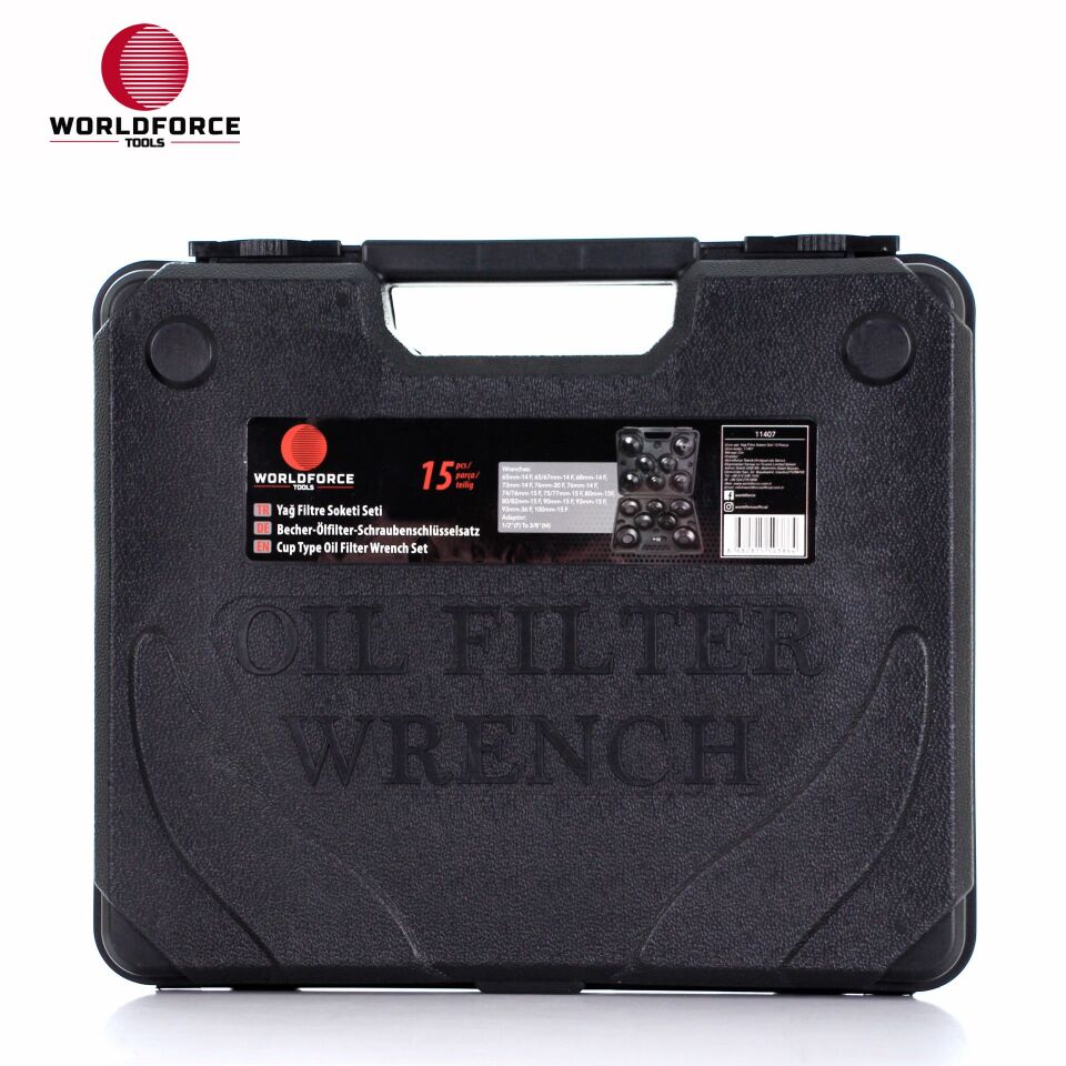 WORLDFORCE Yağ Filtre Soketi Seti 15 Parça 11407