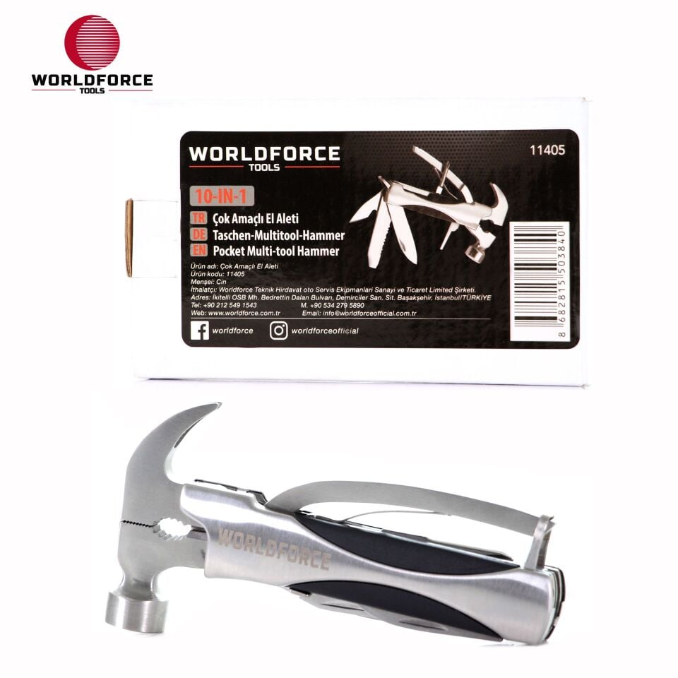 WORLDFORCE Çok Amaçlı El Aleti 10-IN-1 11405