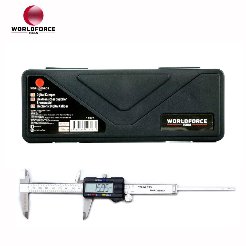 WORLDFORCE Dijital Kumpas 150mm 11397