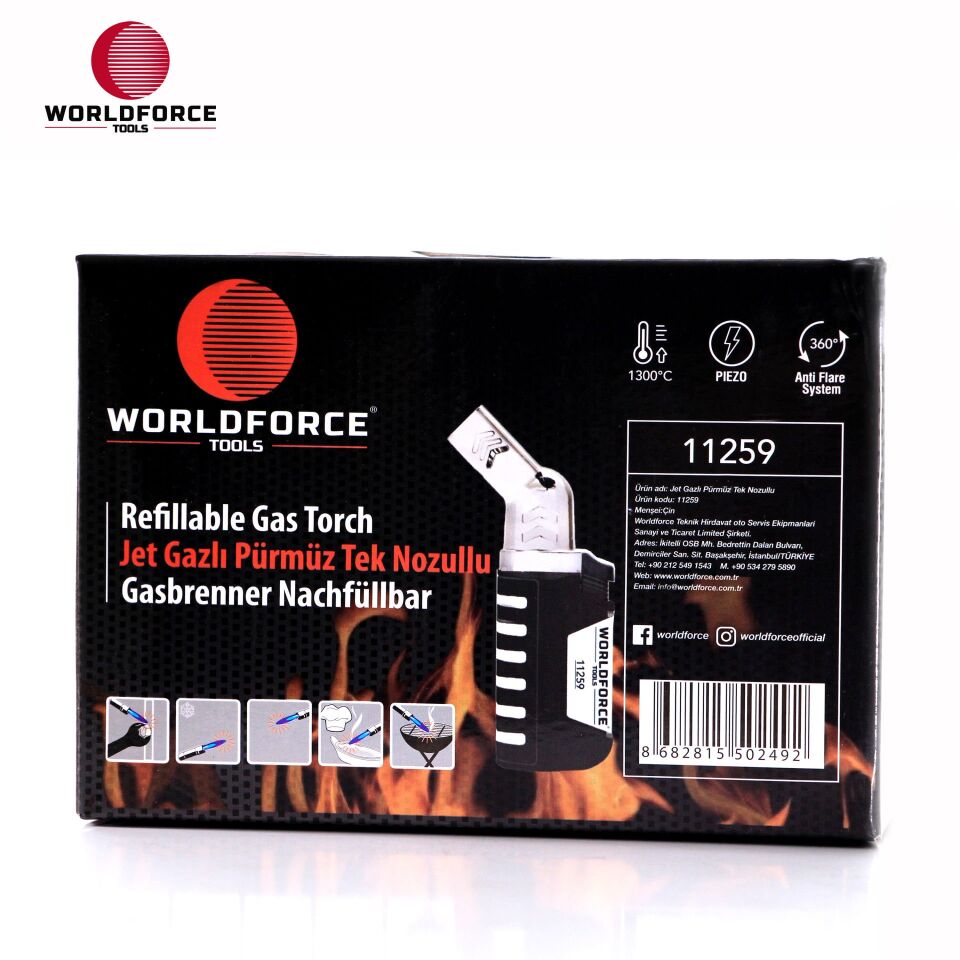 WORLDFORCE Jet Gazlı Pürmüz Dört Nozullu 11259