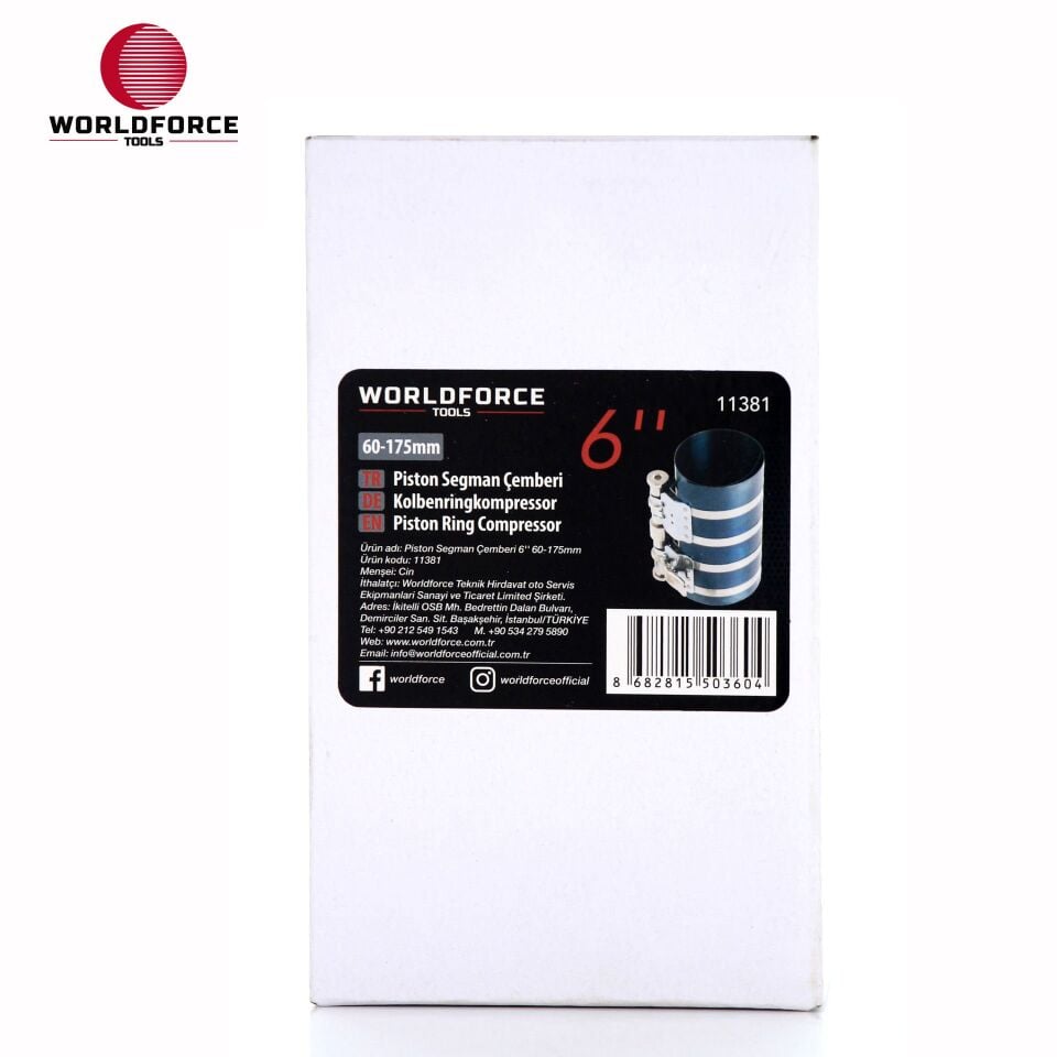 WORLDFORCE Piston Segman Çemberi 6'' 60-175mm 11381