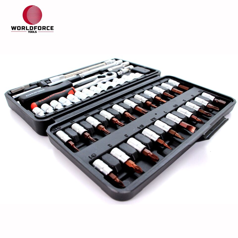 WORLDFORCE Lokma Takımı 46 Parça S-Ultra 1/4'' 11502