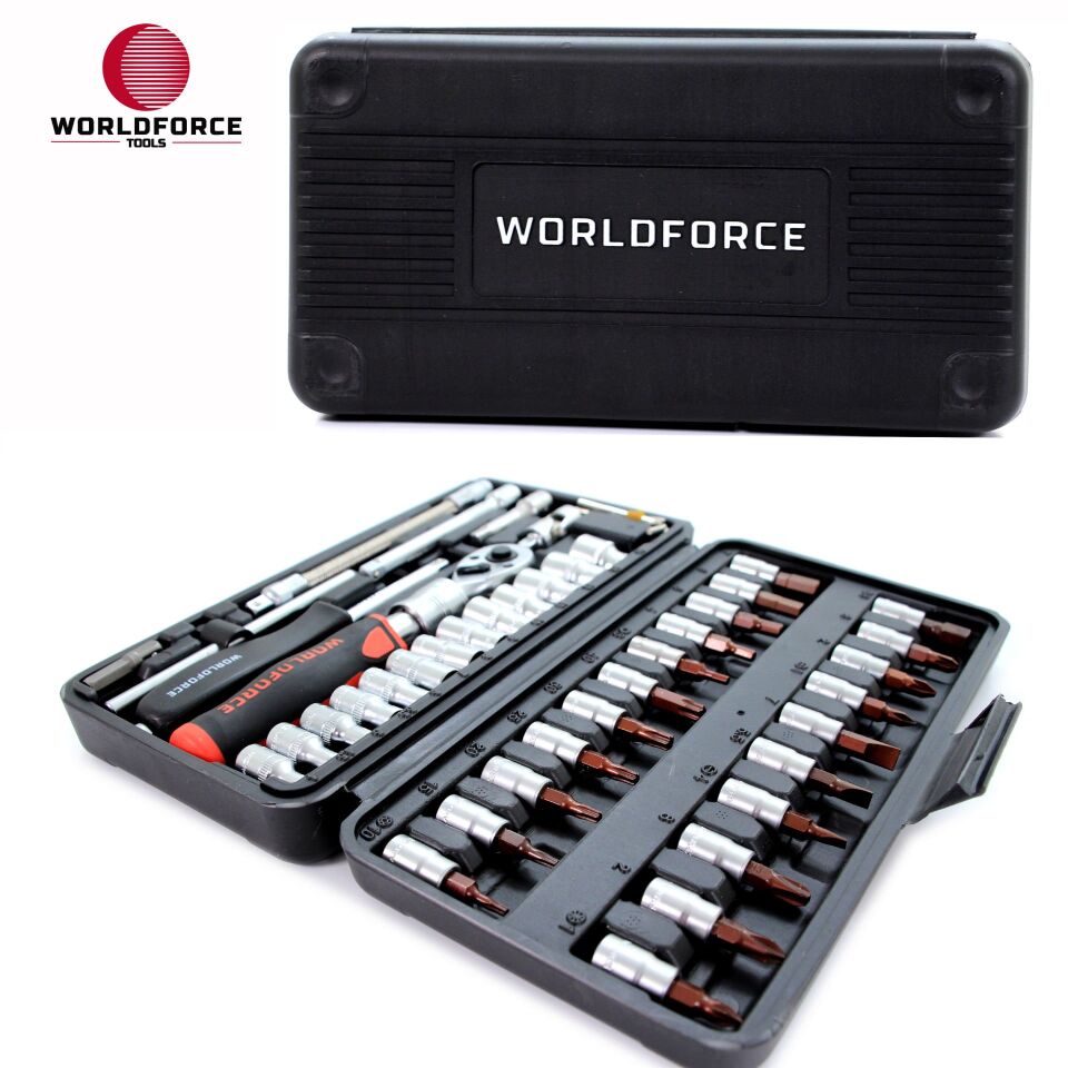 WORLDFORCE Lokma Takımı 46 Parça S-Ultra 1/4'' Uzatmalı Cırcır 11503